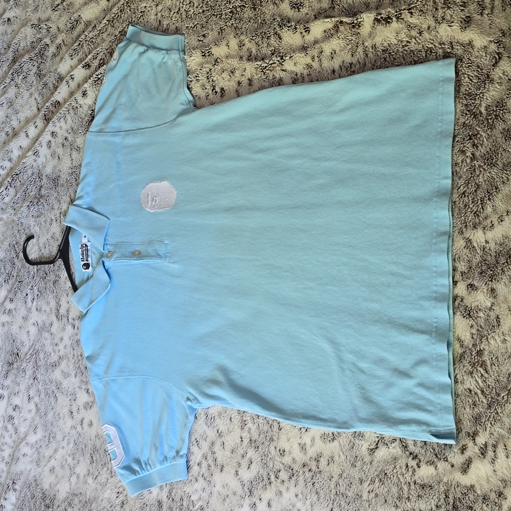 mens sz m bape polo collar shirt